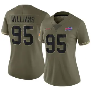 Kyle Williams Buffalo Bills Women's Limited 2022 Salute To Service Nike Jersey - Olive