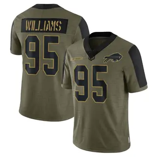 Kyle Williams Buffalo Bills Youth Limited 2021 Salute To Service Nike Jersey - Olive