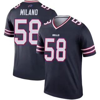 Matt Milano Buffalo Bills Men's Legend Inverted Nike Jersey - Navy