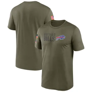 Men's Buffalo Bills Olive 2022 Salute to Service Legend Team T-Shirt