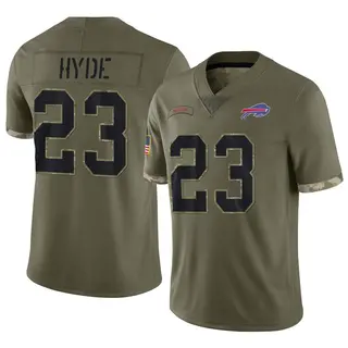 Micah Hyde Buffalo Bills Men's Limited 2022 Salute To Service Nike Jersey - Olive