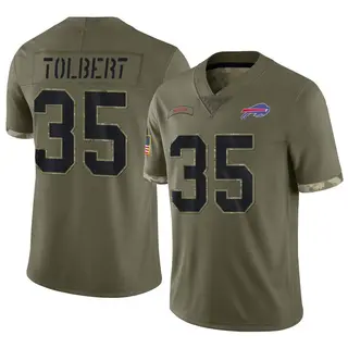 Mike Tolbert Buffalo Bills Men's Limited 2022 Salute To Service Nike Jersey - Olive
