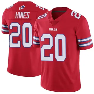 Nyheim Hines Buffalo Bills Men's Limited Color Rush Vapor Untouchable Nike Jersey - Red