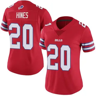 Nyheim Hines Buffalo Bills Women's Limited Color Rush Vapor Untouchable Nike Jersey - Red