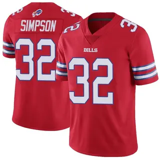 O. J. Simpson Buffalo Bills Men's Limited Color Rush Vapor Untouchable Nike Jersey - Red