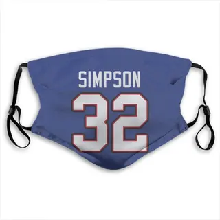O. J. Simpson Buffalo Bills Reusable & Washable Face Mask