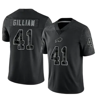 Reggie Gilliam Buffalo Bills Men's Limited Reflective Nike Jersey - Black