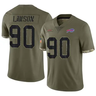 Shaq Lawson Buffalo Bills Men's Limited 2022 Salute To Service Nike Jersey - Olive