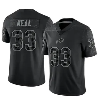 Siran Neal Buffalo Bills Men's Limited Reflective Nike Jersey - Black