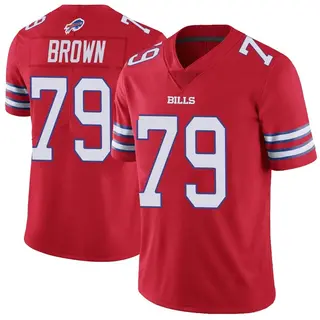 Spencer Brown Buffalo Bills Youth Limited Color Rush Vapor Untouchable Nike Jersey - Red