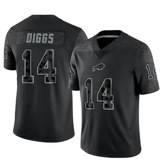 Stefon Diggs Buffalo Bills Men's Limited Reflective Nike Jersey - Black