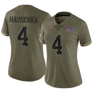 Stephen Hauschka Buffalo Bills Women's Limited 2022 Salute To Service Nike Jersey - Olive