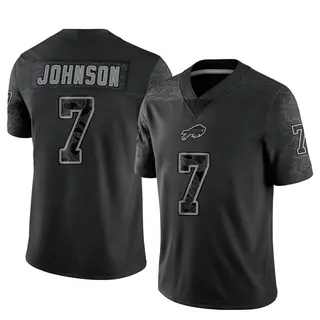 Taron Johnson Buffalo Bills Men's Limited Reflective Nike Jersey - Black