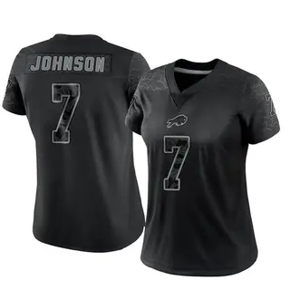 Taron Johnson Buffalo Bills Women's Limited Reflective Nike Jersey - Black