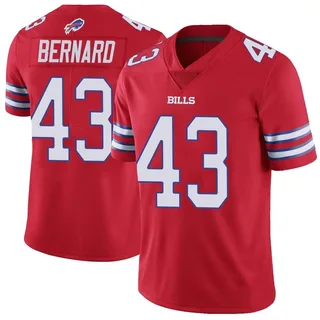 Terrel Bernard Buffalo Bills Men's Limited Color Rush Vapor Untouchable Nike Jersey - Red