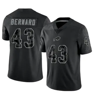 Terrel Bernard Buffalo Bills Men's Limited Reflective Nike Jersey - Black