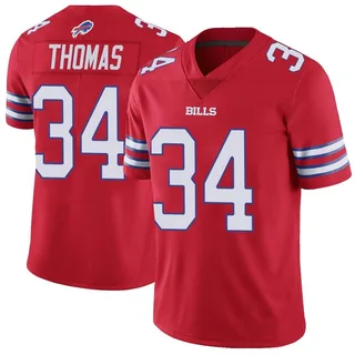 Thurman Thomas Buffalo Bills Men's Limited Color Rush Vapor Untouchable Nike Jersey - Red