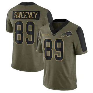 Tommy Sweeney Buffalo Bills Men's Limited 2021 Salute To Service Nike Jersey - Olive