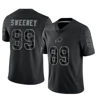 Tommy Sweeney Buffalo Bills Men's Limited Reflective Nike Jersey - Black
