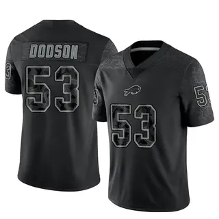 Tyrel Dodson Buffalo Bills Men's Limited Reflective Nike Jersey - Black