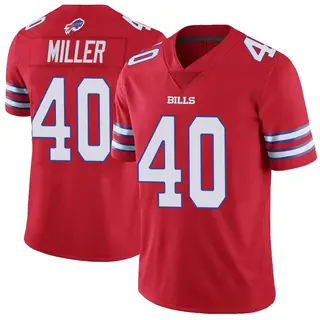 Von Miller Buffalo Bills Men's Limited Color Rush Vapor Untouchable Nike Jersey - Red