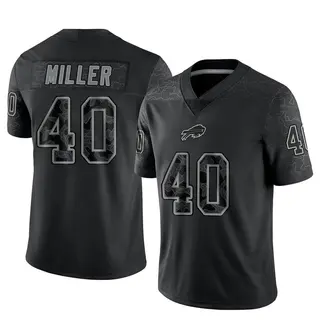 Von Miller Buffalo Bills Men's Limited Reflective Nike Jersey - Black