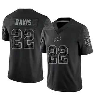 Vontae Davis Buffalo Bills Men's Limited Reflective Nike Jersey - Black