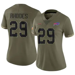 Xavier Rhodes Buffalo Bills Women's Limited 2022 Salute To Service Nike Jersey - Olive