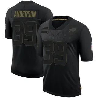 Zayne Anderson Buffalo Bills Youth Limited 2020 Salute To Service Nike Jersey - Black